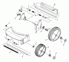 Snapper ODLW309T - 20" Walk-Behind Mower, 3 HP, Steel Deck, Series 9 Listas de piezas de repuesto y dibujos Wheels, Guards, Axles