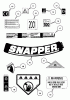 Snapper MRP216014B - 21" Walk-Behind Mower, 6 HP, Steel Deck, M Series 14 Listas de piezas de repuesto y dibujos Decals (Part 2)