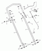 Snapper RO21380 - 21" Walk-Behind Mower, 3.75 HP, Steel Deck, Recycling, Series 0 Listas de piezas de repuesto y dibujos Handles & Controls