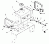 Snapper PP71250KW - Wide-Area Walk-Behind Mower, 12.5 HP, Gear Drive, Pistol Grip, Series 0 Listas de piezas de repuesto y dibujos Fuel Tank Assembly