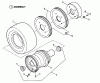 Snapper PL71402KVW - Wide-Area Walk-Behind Mower, 14 HP, Gear Drive, Loop Handle, Series 2 Listas de piezas de repuesto y dibujos Traction, Rear Wheel Assembly