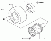 Snapper PL7H1804BVE (80719) - Wide-Area Walk-Behind Mower, 18 HP, Hydro Drive, Loop Handle, Series 4 Listas de piezas de repuesto y dibujos Rear Traction Wheel Assembly