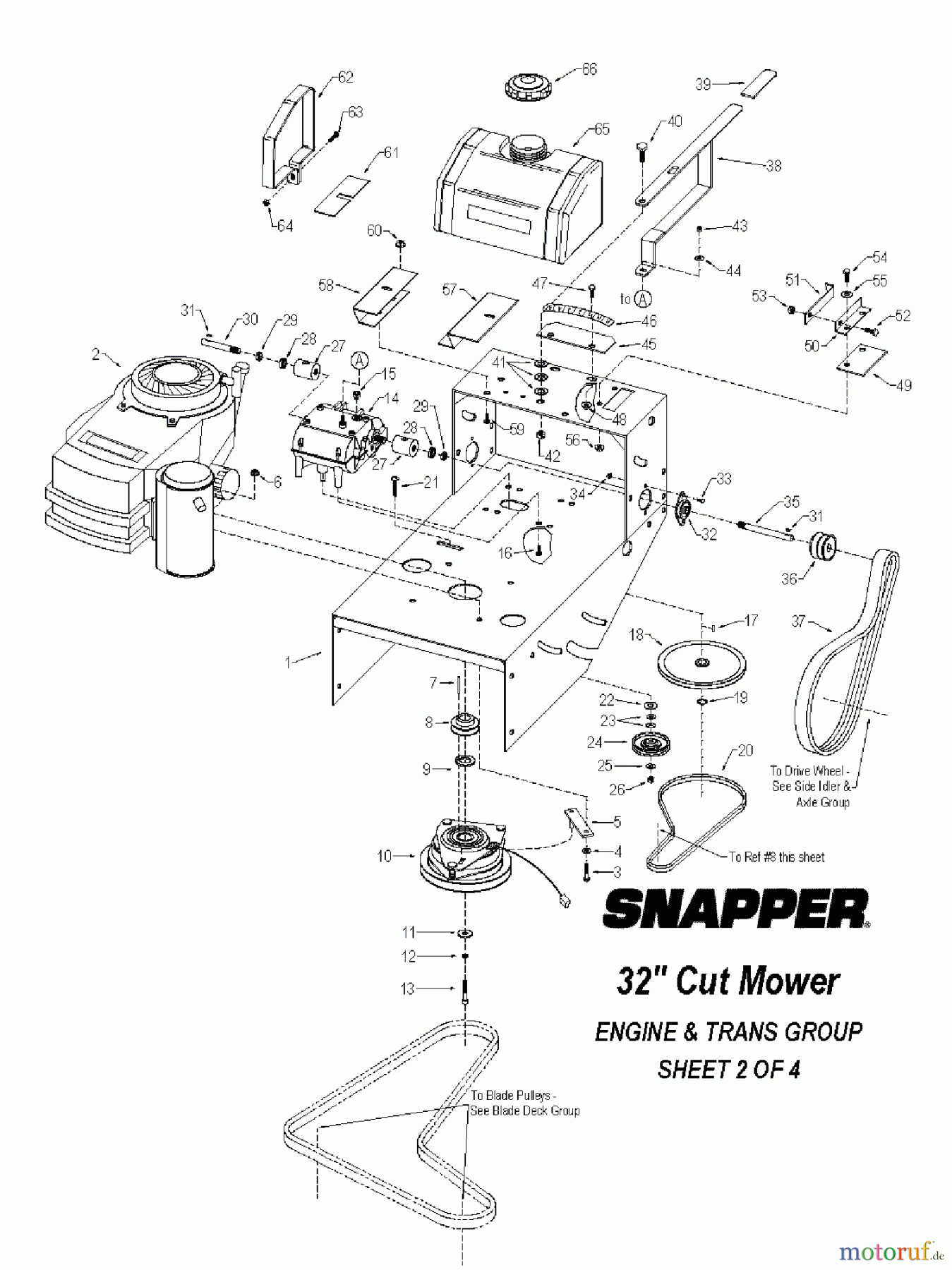  Snapper Rasenmäher für Großflächen SGV13320KW - Snapper 32
