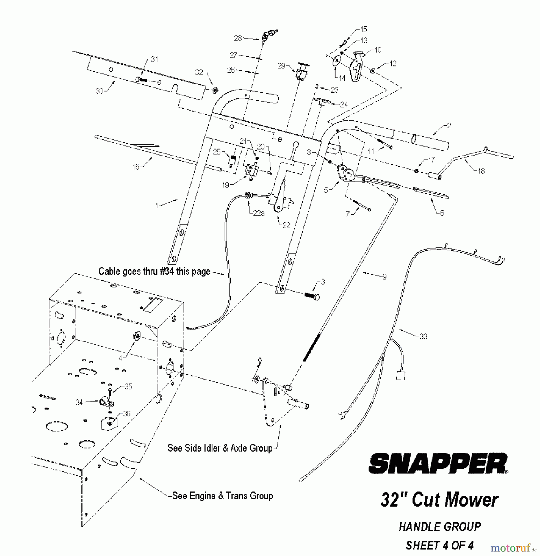  Snapper Rasenmäher für Großflächen SGV13321KW - Snapper 32
