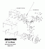 Snapper SGV13321KW - 32" Wide-Area Walk-Behind Mower, 13 HP, Gear Drive, Pistol Grip, Commercial Lawn & Turf Series 1 Listas de piezas de repuesto y dibujos SIDE IDLER & AXLE GROUP