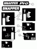 Snapper SPLH140KWE (84276) - Wide-Area Walk-Behind Mower, 14 HP, Hydro Drive, Loop Handle, Series 0 Listas de piezas de repuesto y dibujos Decals (Part 2)