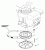 Snapper Y30121B (80169) - 30" Walk-Behind Mower, 12 HP, Series 1 Listas de piezas de repuesto y dibujos Drive Disc, Engine