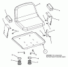 Snapper MZM2301KH (84670) - 23 HP Zero-Turn Mower, Kohler, Mid Mount, Z-Rider Series 1 Listas de piezas de repuesto y dibujos Seat Assembly