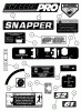Snapper NZMJ25612KH (85678) - 61" Zero-Turn Mower, 25 HP, Kohler, Mid Mount, Z-Rider Commercial Lawn & Turf Series 2 Listas de piezas de repuesto y dibujos DECALS