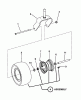 Snapper NZMXL32734BV (7800073) - 73" Zero-Turn Mower, 32 HP, B&S, Mid Mount, Large Frame, Z-Rider Commercial Lawn & Turf Series 4 Listas de piezas de repuesto y dibujos CASTER WHEEL ASSEMBLY