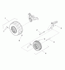 Snapper ZT2042150ZBVE (2690645) - 42" Zero-Turn Mower, 20 HP, Twin Stick, ZTR 150Z Series Listas de piezas de repuesto y dibujos Wheel & Tire Group