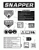 Snapper ESV25650B (7085913) - 6.5 HP Push Vacuum Series 0 (Export) Listas de piezas de repuesto y dibujos DECALS