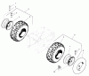 Snapper 11327E (1694604) - 32" Snowthrower, 11 HP, Two-Stage Large Frame, 2005, Series 7 Listas de piezas de repuesto y dibujos Wheel & Tires Group