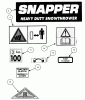 Snapper E11305 - 30" Snowthrower, 11 HP, Two Stage Large Frame, Series 5 (Export) Listas de piezas de repuesto y dibujos Decals (Part 2)