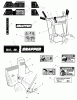 Snapper 95247E (1694853) - 24" Snowthrower, 9.5 HP, Two Stage, Large Frame, Series 7 (2006) Listas de piezas de repuesto y dibujos Decals Group