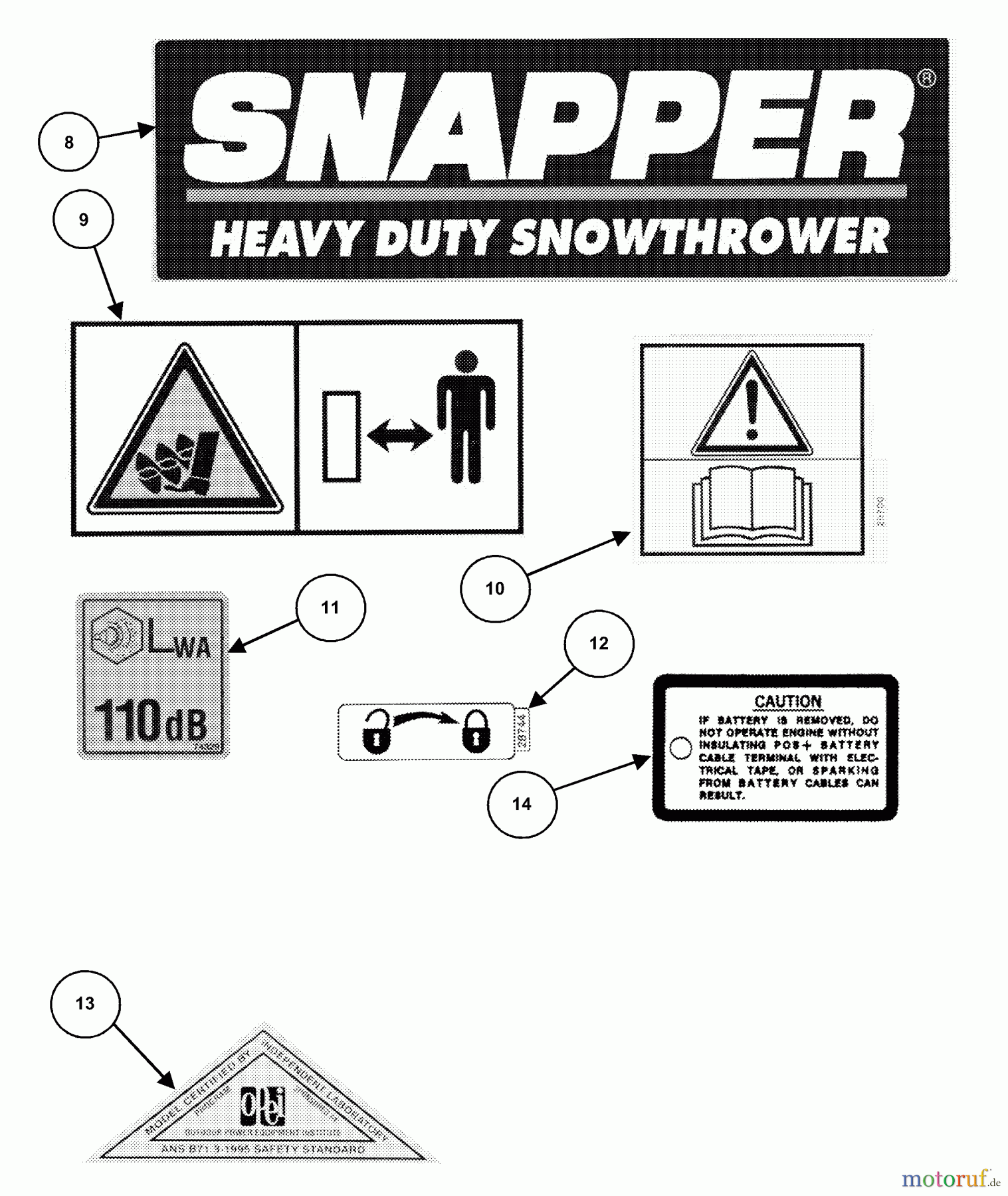  Snapper Schneefräsen 8246 - Snapper 24