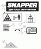 Snapper 9266 - 26" Snowthrower, 9 HP, Two Stage, Large Frame, Series 6 Listas de piezas de repuesto y dibujos Decals (Part 2)