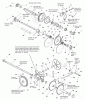 Snapper 13388E (1695097) - 38" Snowthrower, 13 HP, Two-Stage Large Frame, Series 8 Listas de piezas de repuesto y dibujos Traction Drive Group