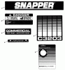 Snapper C3203 (82467) - Snowthrower, Single Stage, Series 3 Listas de piezas de repuesto y dibujos Decals