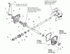 Snapper H1226E (1696176-01) - 26" 11.5TP Large Frame Snowthrower Listas de piezas de repuesto y dibujos Gear Case Assembly