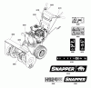 Snapper H924RX (1696008) - 24" Snowthrower, 9 HP, Two Stage Intermediate Listas de piezas de repuesto y dibujos Decals Group