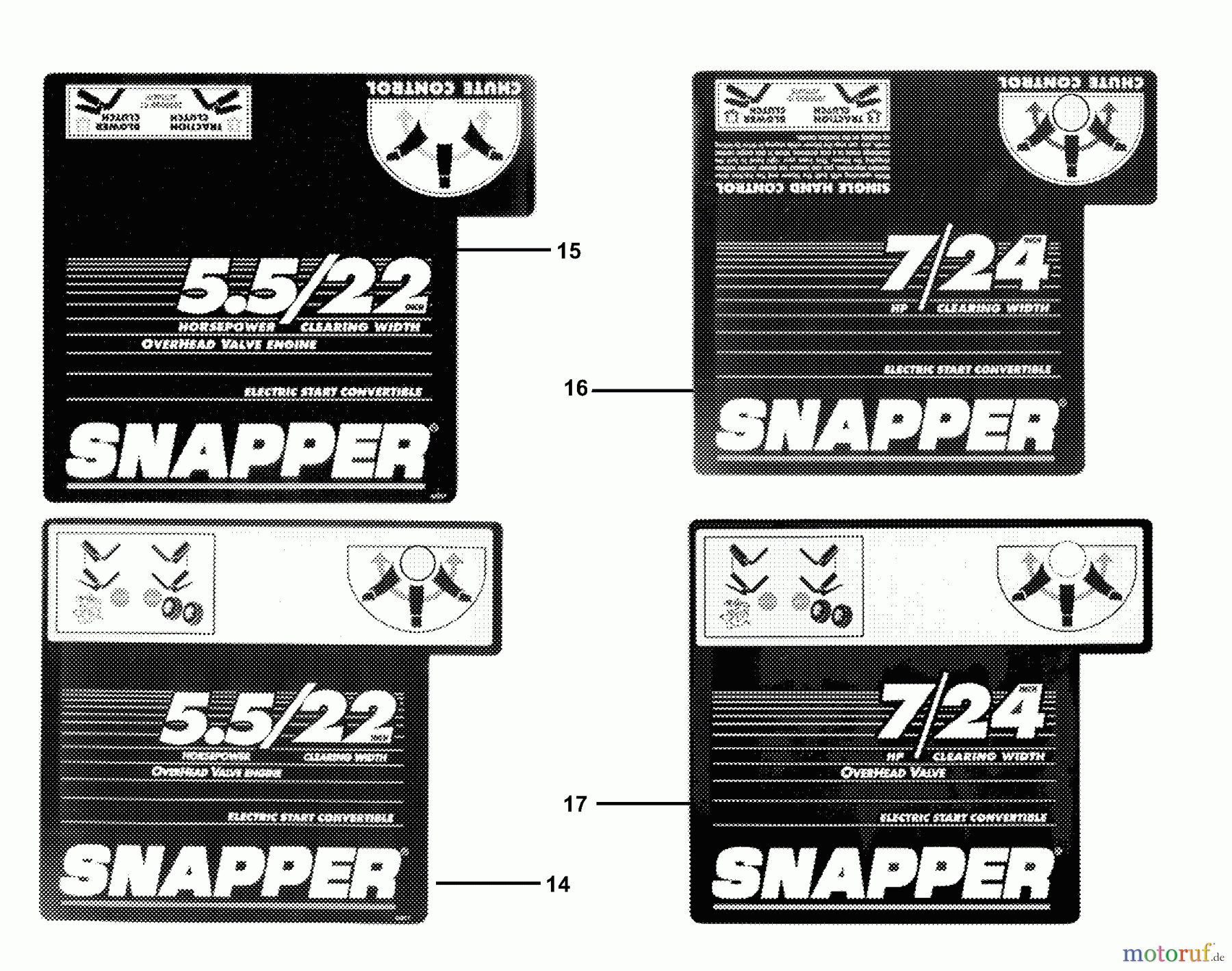  Snapper Schneefräsen I55224 - Snapper 22