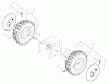 Snapper L1428E (1695572) - 28" Snowthrower, 13.5 HP, Two Stage, Large Frame, Series 2009 Listas de piezas de repuesto y dibujos Wheel & Tire Group