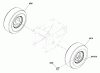 Snapper L1226E (1695847) - 26" Snowthrower, 11.5 HP, Two Stage, Large Frame Listas de piezas de repuesto y dibujos Wheels & Tires Group