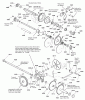Snapper XL1738E (1696007) - 38" Snowthrower, 16.5 HP, Large Frame Listas de piezas de repuesto y dibujos Traction Drive Group