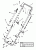 Snapper LE3191E (85662) - 19" Snowthrower, 3 HP, Single Stage, Series 1 Listas de piezas de repuesto y dibujos HANDLES, AUGER CONTROL