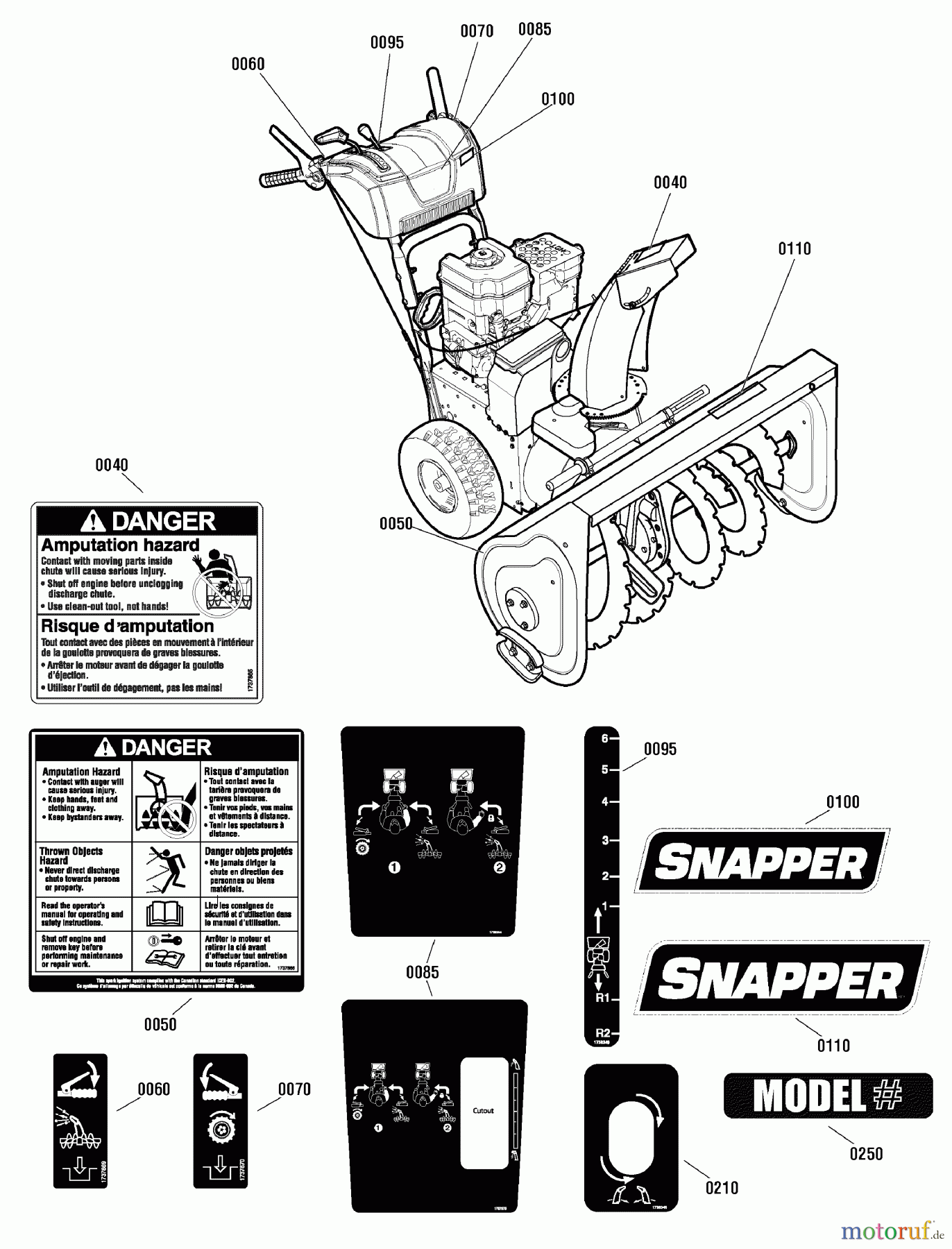  Snapper Schneefräsen M1529E (1695909) - Snapper 29