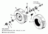 Snapper 2652S - 26" Rear-Engine Rider, 5 HP, Series 2 Listas de piezas de repuesto y dibujos Wheels - Front