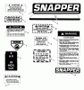 Snapper 30088T - 30" Rear-Engine Rider, 8 HP, Series 8 Listas de piezas de repuesto y dibujos Decals