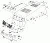 Snapper 7060947 - Bag N-Wagon, 30 Bushel LT125G38AB (80377) 38" 12.5 HP Gear Drive Tractor Series A Listas de piezas de repuesto y dibujos Hood, Bumper & Components