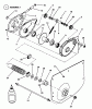 Snapper 7060947 - Bag N-Wagon, 30 Bushel M300919B 30" 9 HP Rear Engine Rider "M" Series 19 Listas de piezas de repuesto y dibujos Chain Case, L.H. Fender