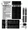 Snapper M300917B (84283) - 30" Rear-Engine Rider, 9 HP, M Series 17 Listas de piezas de repuesto y dibujos Decals (Part 2)