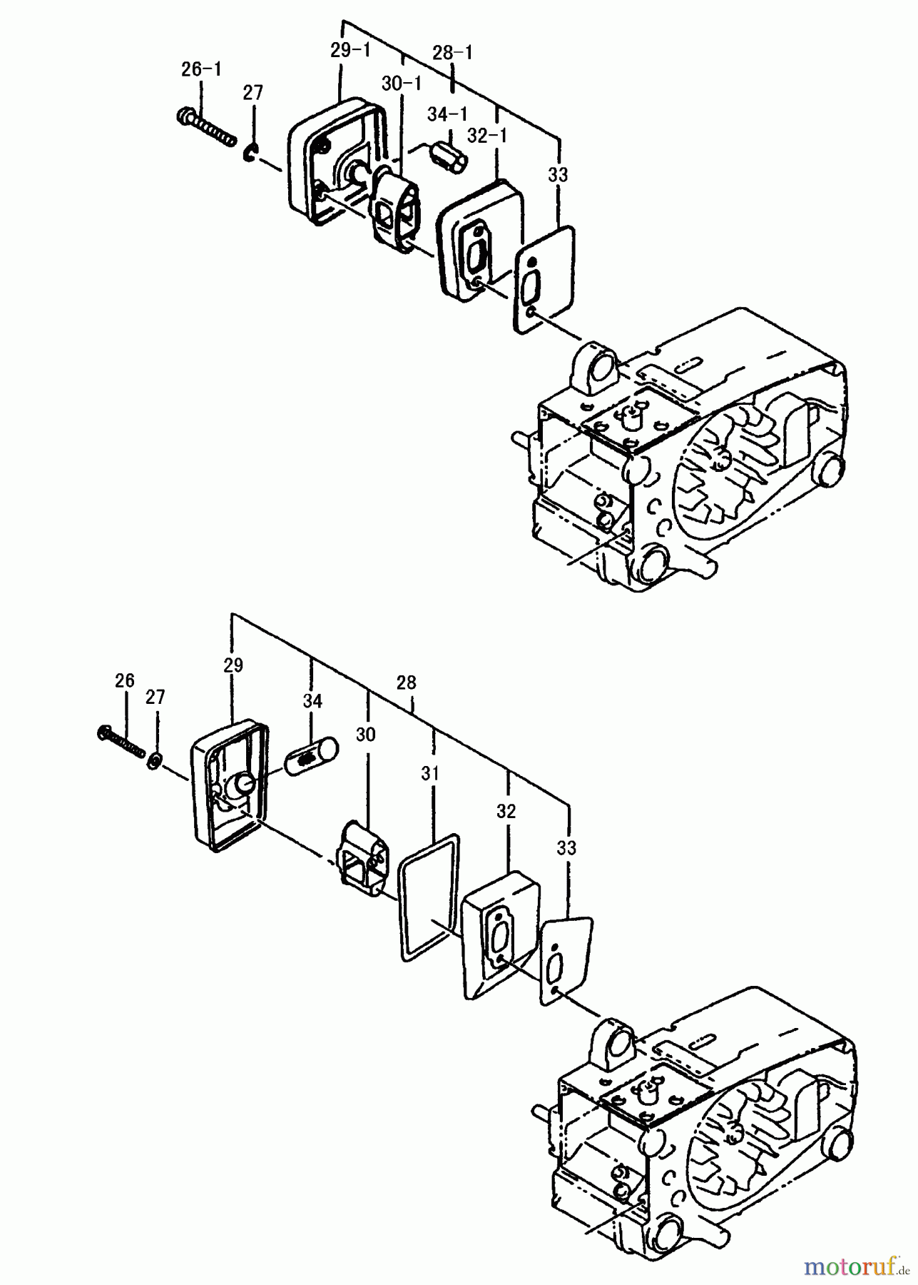  Tanaka Motorsägen ECS-3351 - Tanaka Chainsaw Muffler