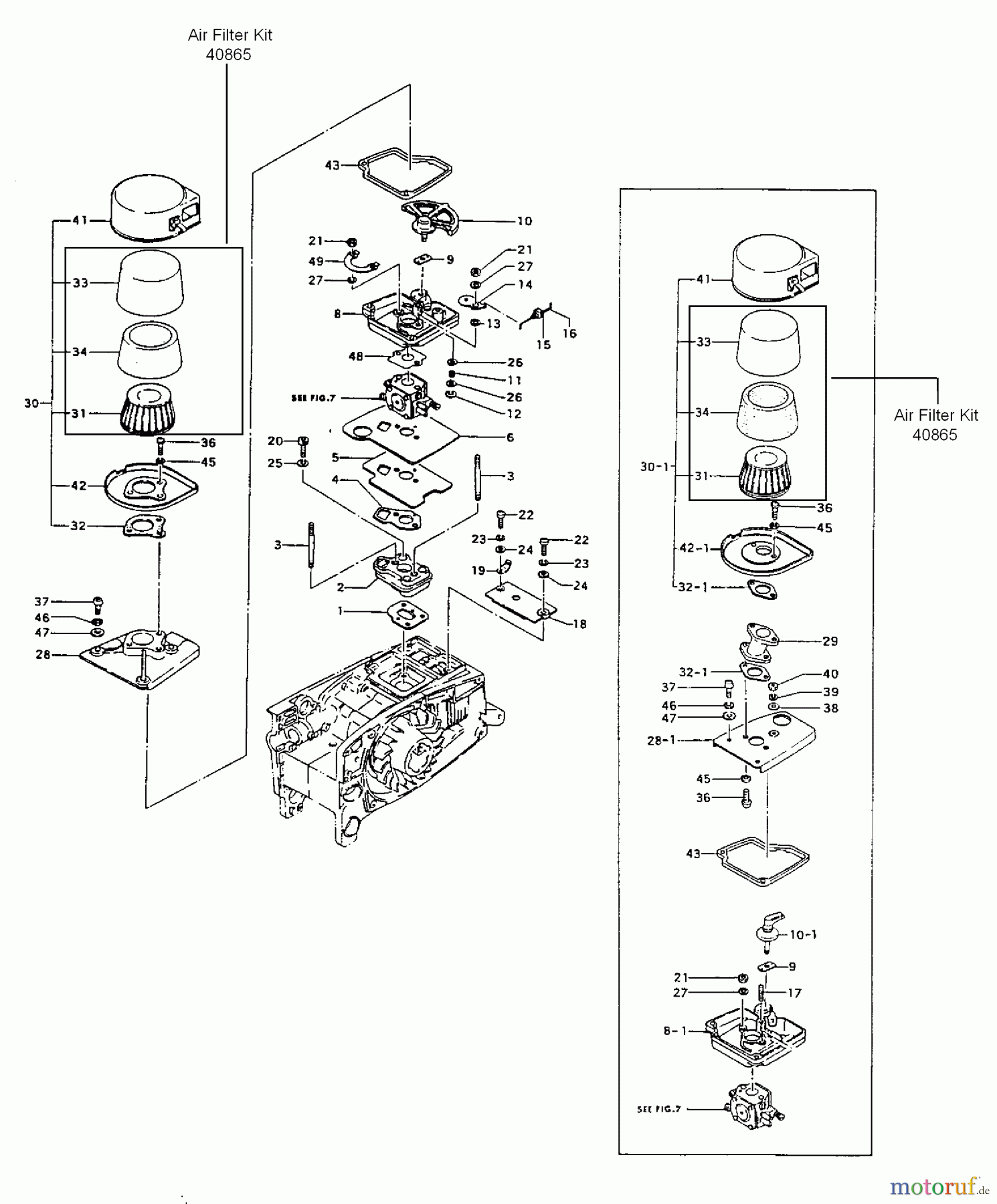  Tanaka Kappsägen EHC-120 - Tanaka Cut-Off Saw Air Cleaner & Carburetor
