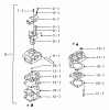Tanaka TBC-220 - Grass Trimmer / Brush Cutter Listas de piezas de repuesto y dibujos Carburetor (Units Prior To SN J068351)