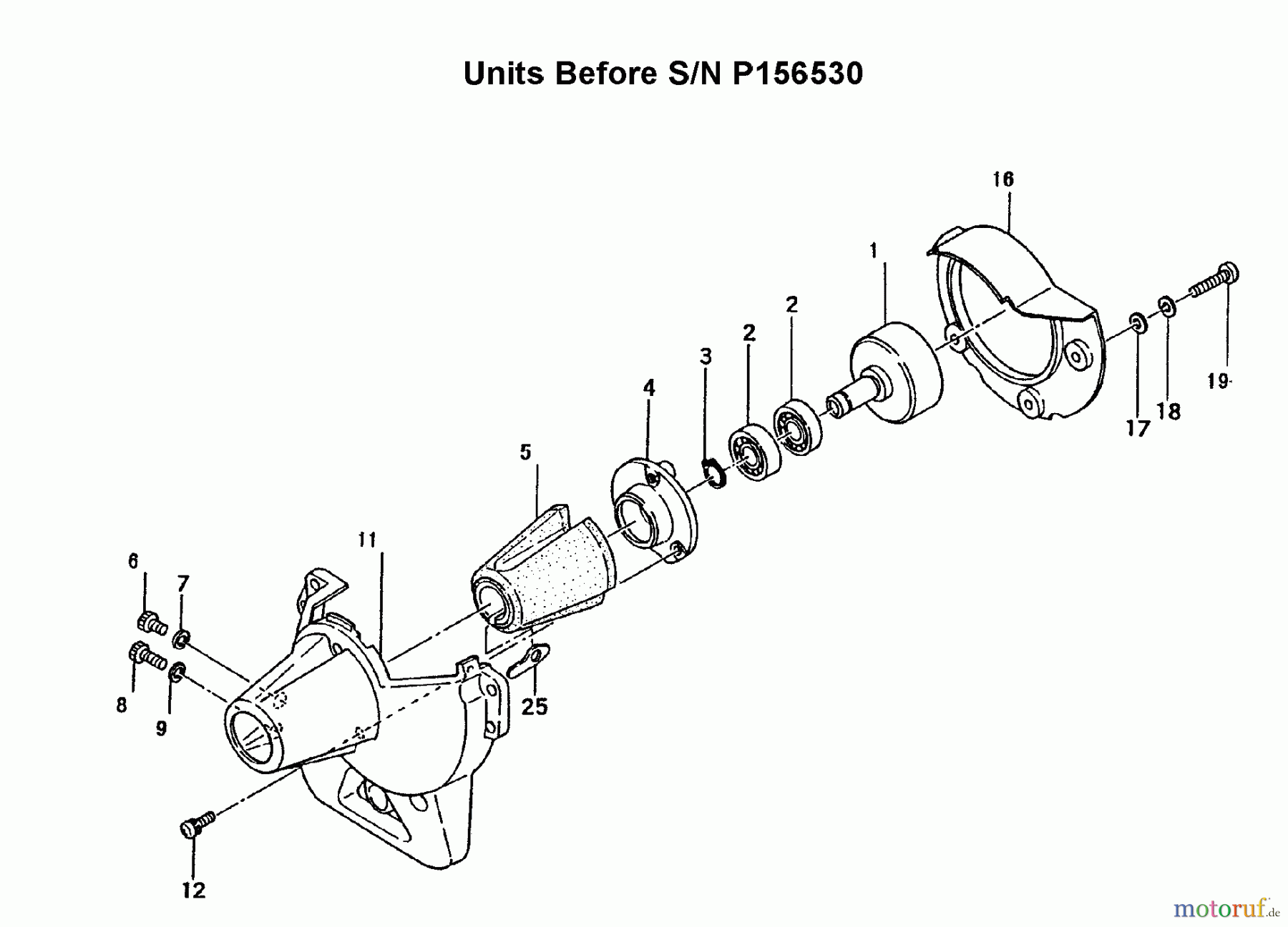 Tanaka Trimmer, Motorsensen TBC-220 - Tanaka Grass Trimmer / Brush Cutter Clutch Case (Units prior to P156530)