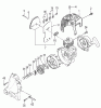 Tanaka TBC-225C - Grass Trimmer Listas de piezas de repuesto y dibujos Muffler, Clutch & Cover
