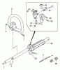 Tanaka TBC-2500 - Grass Trimmer Listas de piezas de repuesto y dibujos Drive Shaft, Throttle & Handle