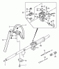 Tanaka TBC-2501 - Grass Trimmer Listas de piezas de repuesto y dibujos Handle, Throttle Lever, Shaft