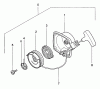 Tanaka TBC-250PFD - Grass Trimmer / Brush Cutter, Low Emission Listas de piezas de repuesto y dibujos Recoil Starter