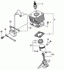 Tanaka TBC-280 - Grass Trimmer Listas de piezas de repuesto y dibujos Cylinder, Piston, Crankshaft, Ignition