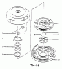 Tanaka TBC-300 - Brush Cutter Listas de piezas de repuesto y dibujos Nylon Head - TH-96