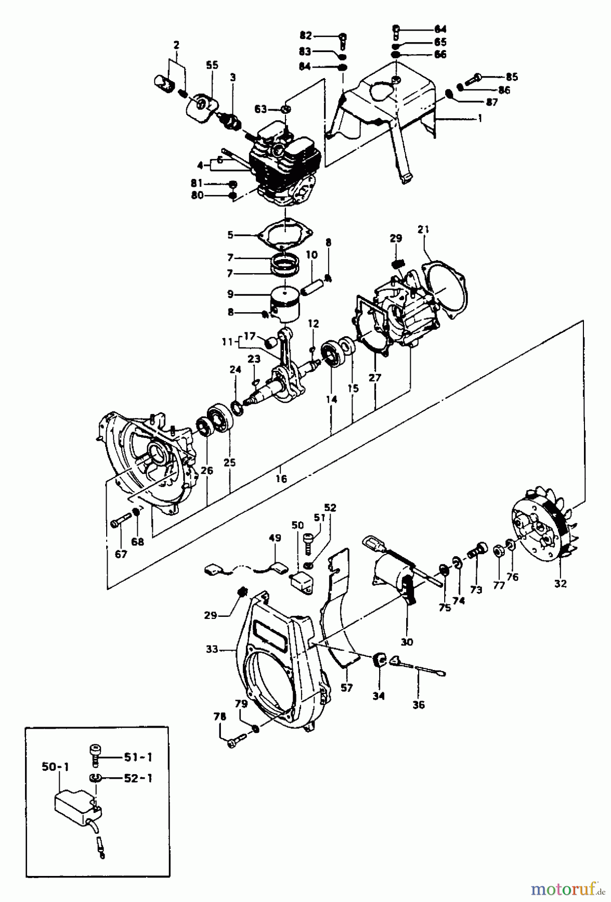  Tanaka Trimmer, Motorsensen TBC-322 - Tanaka Brush Cutter Engine