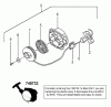 Tanaka TBC-340PFD - Grass Trimmer / Brush Cutter Listas de piezas de repuesto y dibujos Recoil Starter