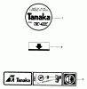 Tanaka TBC-422C - Brush Cutter Listas de piezas de repuesto y dibujos Marks