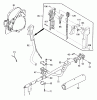 Tanaka TBC-430PF - Brush Cutter Listas de piezas de repuesto y dibujos Throttle Lever, Handle, Drive Shaft